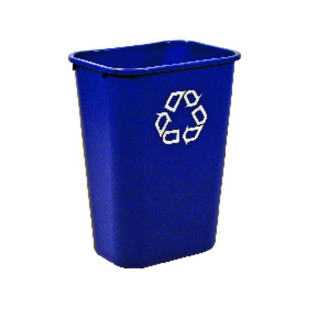 RUBBERMAID 10.25 gal Blue Resin Recycling Bin 295773 BLUE